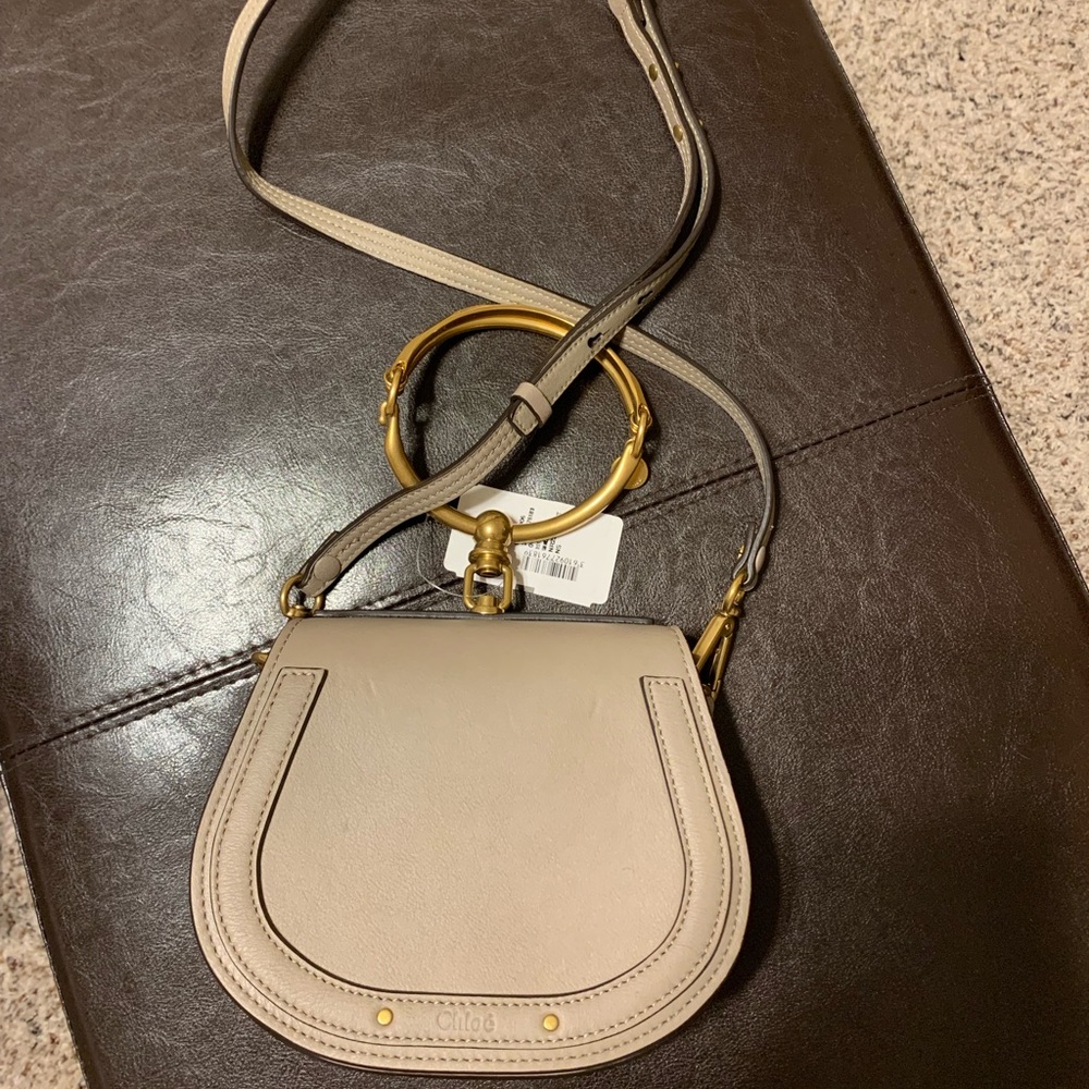 Chloe Small Nile Bracelet Leather Crossbody Bag